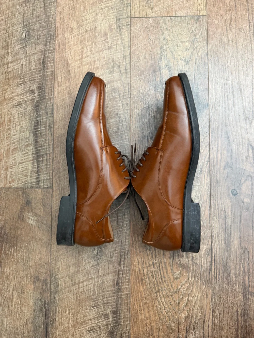 APT. 9, Sz 9.5 Wide Men’s Brown Dress Oxfords